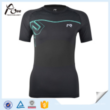 Wholesale Youth Compression T-Shirts Mesh Insert Sports Wear